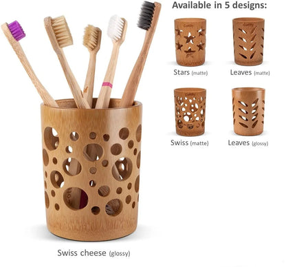 Bamboo Holder Eco friendly Toothbrush or PEN or PENCIL | Water proof, multi use of holder