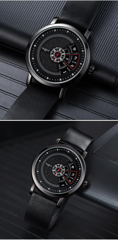 Brand new Luxury stylish Men’s Quartz Wrist Watch Clock Leather Strap Sport Business Casual Waterproof