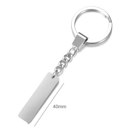 Custom Keychain with Phone Number Logo Name Women Men Car Key Ring Laser Engraveing Key Chain Stainless Steel Personalized Gift