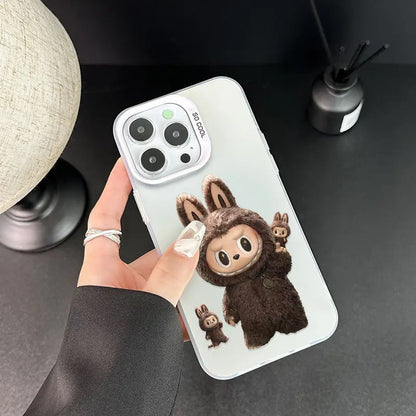 iPhone case | Cute Cartoon Labubu Fun Phone Case For iPhone 16 15 14 Shockproof Soft Bumper Cover