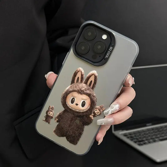 iPhone case | Cute Cartoon Labubu Fun Phone Case For iPhone 16 15 14 Shockproof Soft Bumper Cover