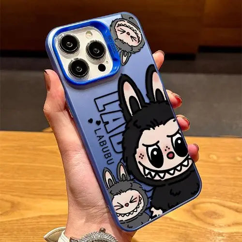 iPhone case | Cartoon Labubu Phone Case For iPhone 16 15 14 Candy Matte Shockproof Back Cover