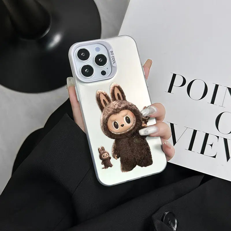 iPhone case | Cute Cartoon Labubu Fun Phone Case For iPhone 16 15 14 Shockproof Soft Bumper Cover