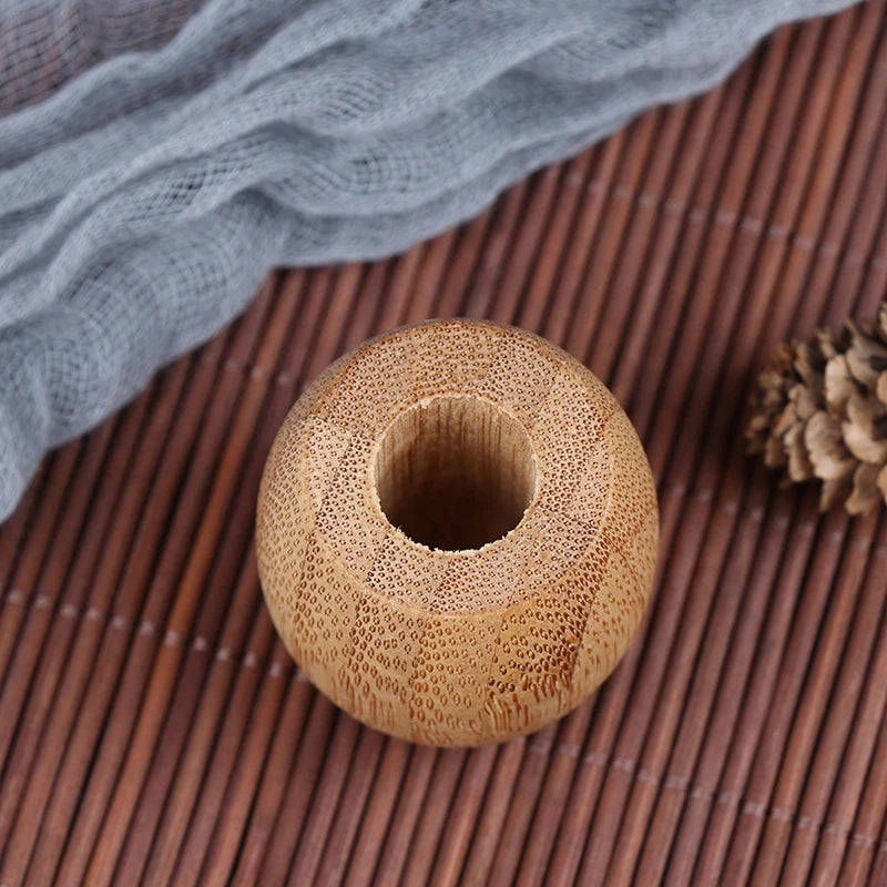 Eco-Friendly Bamboo Toothbrush Holder Wooden Bathroom Stands Natural Vegan Toothbrush Accessories Tools