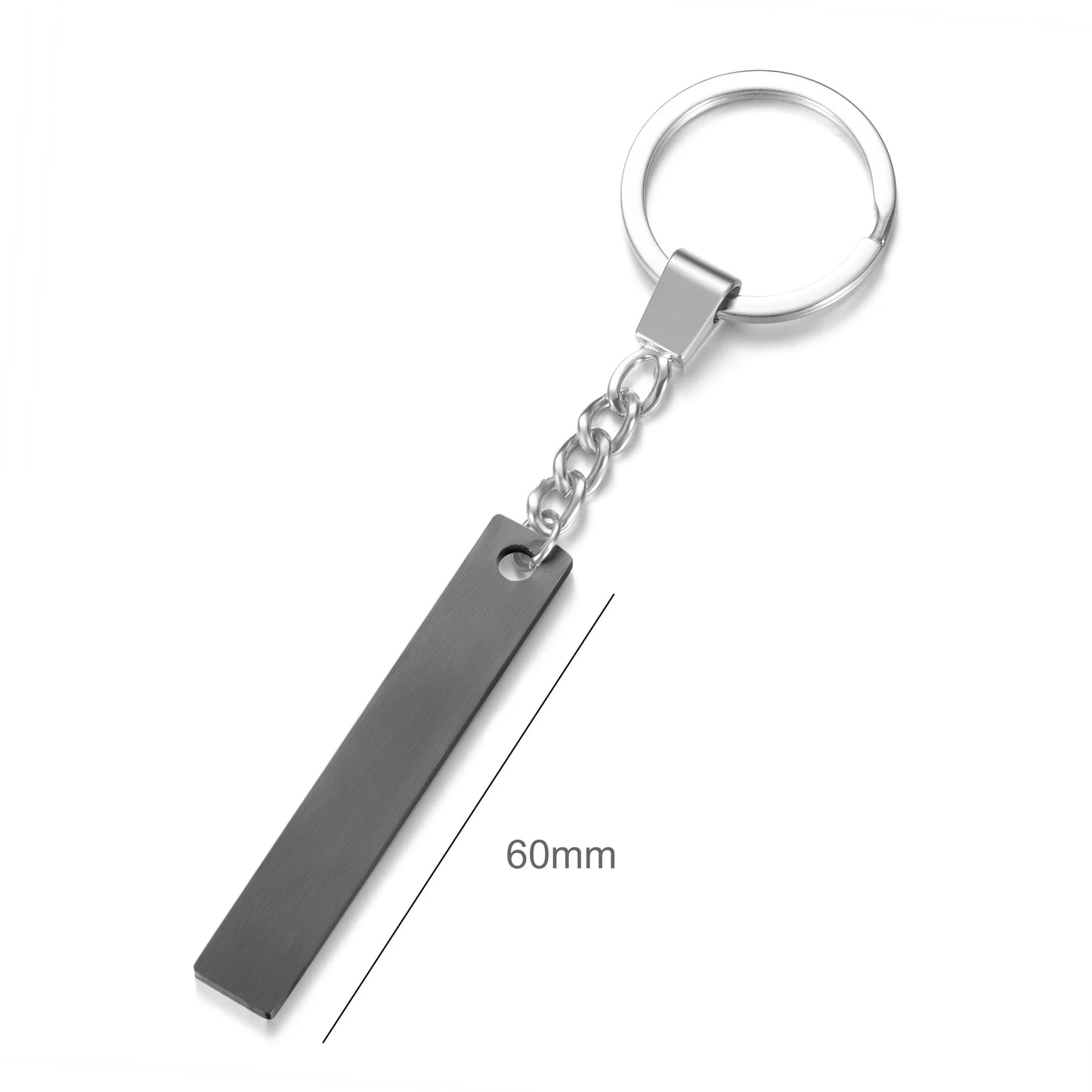 Custom Keychain with Phone Number Logo Name Women Men Car Key Ring Laser Engraveing Key Chain Stainless Steel Personalized Gift