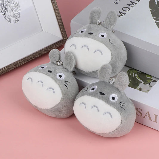 Cartoon Totoro Keychain Cute Doll Keyring Fashion Couple Bag Ornament Key Chain Car Pendant Gift