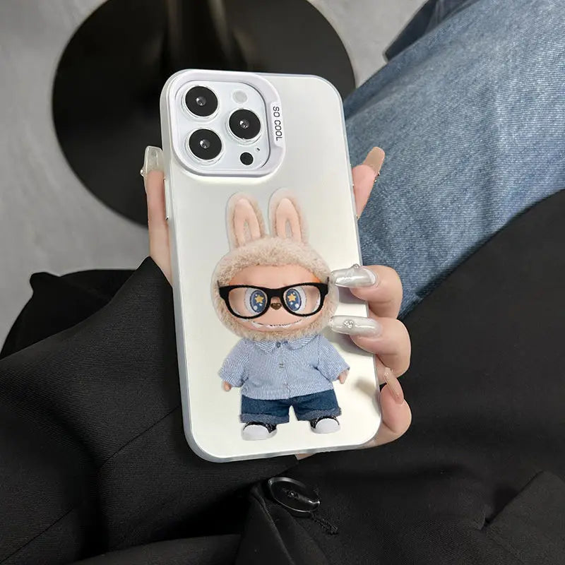 iPhone case | Cute Cartoon Labubu Fun Phone Case For iPhone 16 15 14 Shockproof Soft Bumper Cover