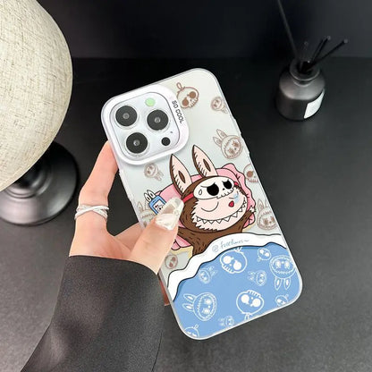 iPhone case | Cute Cartoon Labubu Fun Phone Case For iPhone 16 15 14 Shockproof Soft Bumper Cover