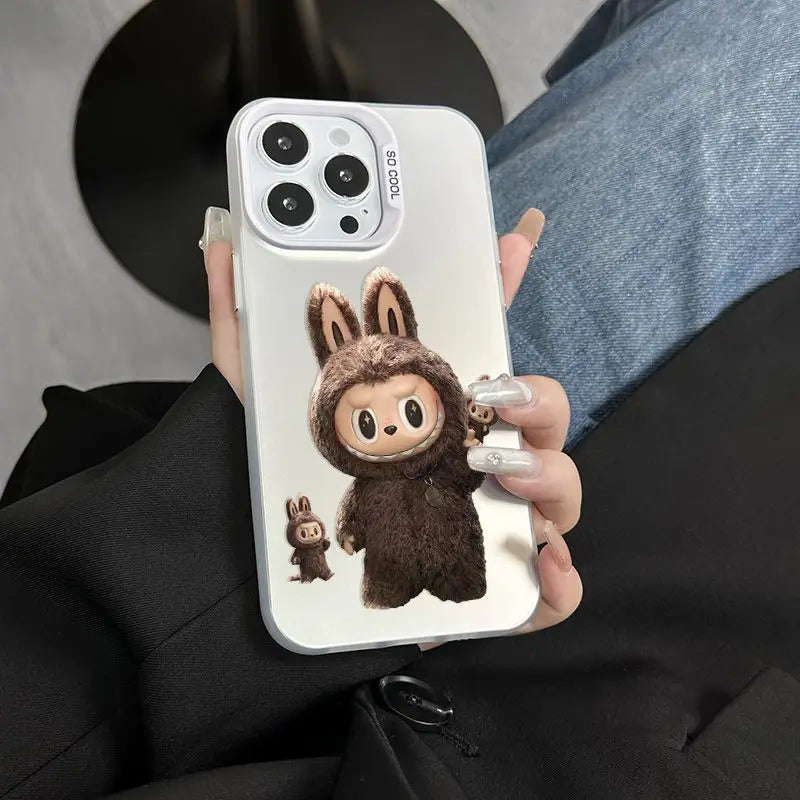 iPhone case | Cute Cartoon Labubu Fun Phone Case For iPhone 16 15 14 Shockproof Soft Bumper Cover