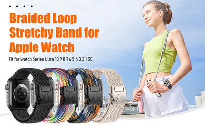 Wristband | Smartwatch braided wrist band For Apple Watch Straps | iWatch sizes 38mm to 44mm