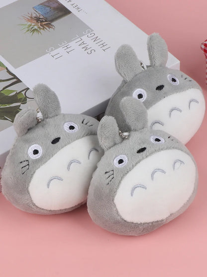 Cartoon Totoro Keychain Cute Doll Keyring Fashion Couple Bag Ornament Key Chain Car Pendant Gift