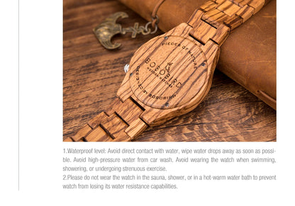 Eco friendly Wood Men Vintage Stylish Watch | Viking Man Watch Wrist Watches For Wood Strap Wristwatch Male Timepieces Customize Wood Box