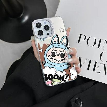 iPhone case | Cute Cartoon Labubu Fun Phone Case For iPhone 16 15 14 Shockproof Soft Bumper Cover