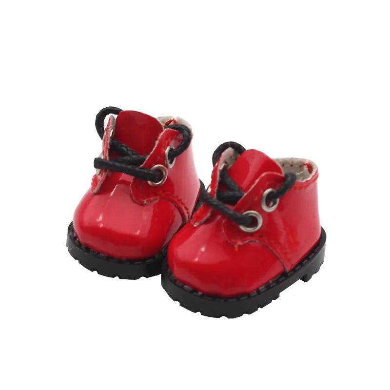 LABUBU Leather Shoes Suitable for 17cm Cotton Dolls Shoes Boots Accessories Toys