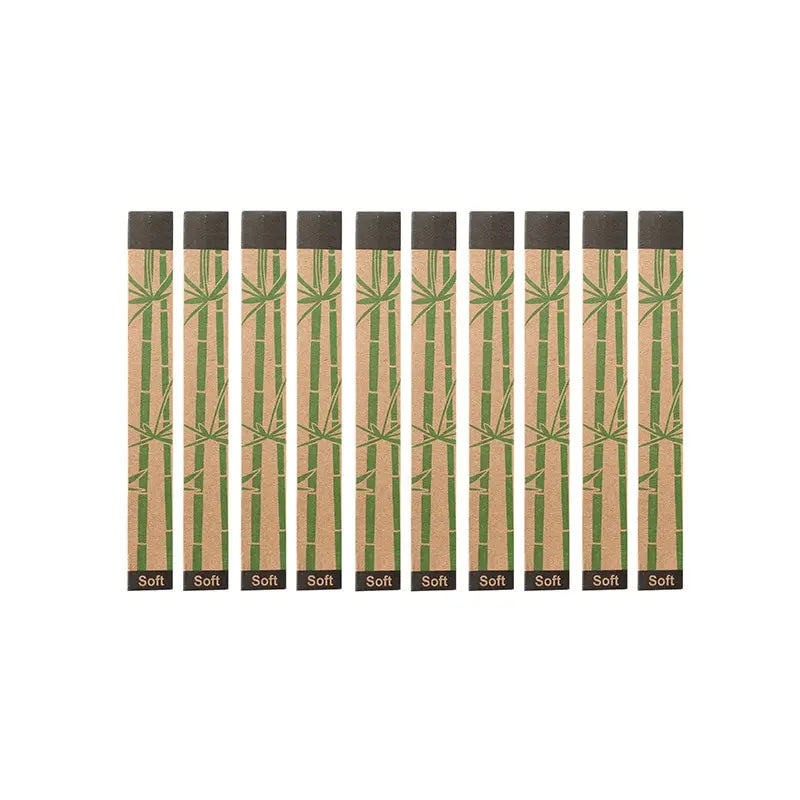 Toothbrush | Eco friendly Bamboo toothbrush set natural | pack of 10